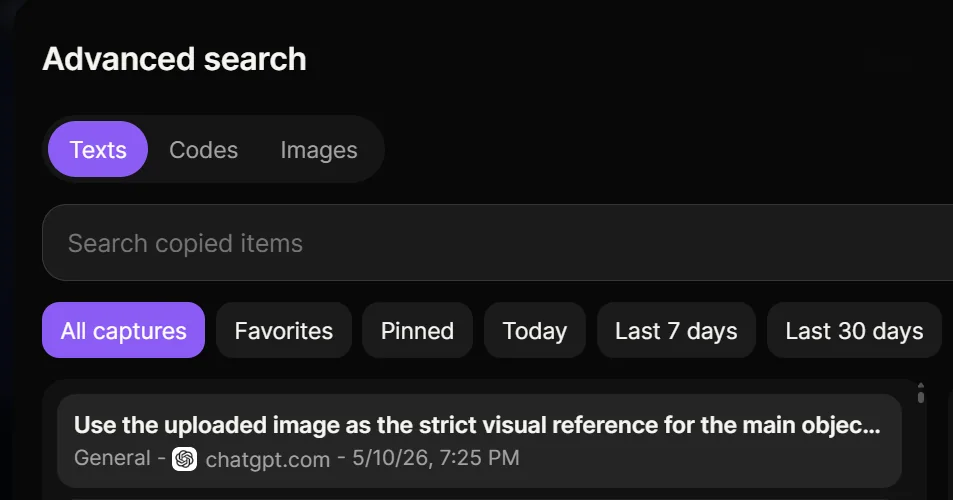 Advanced search