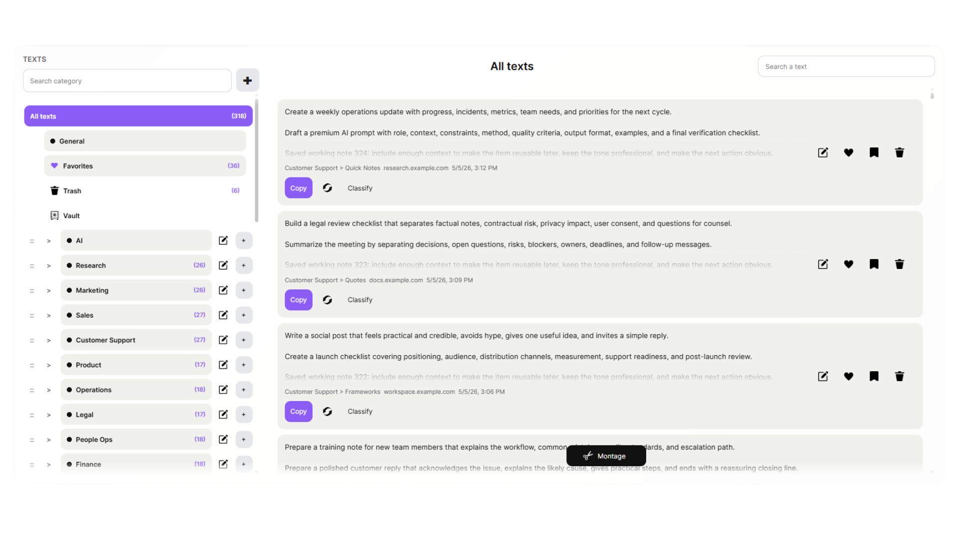Ultimate Clipboard Pro text manager preview